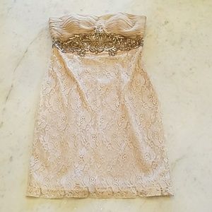 Beautiful beaded and lace cocktail dress
